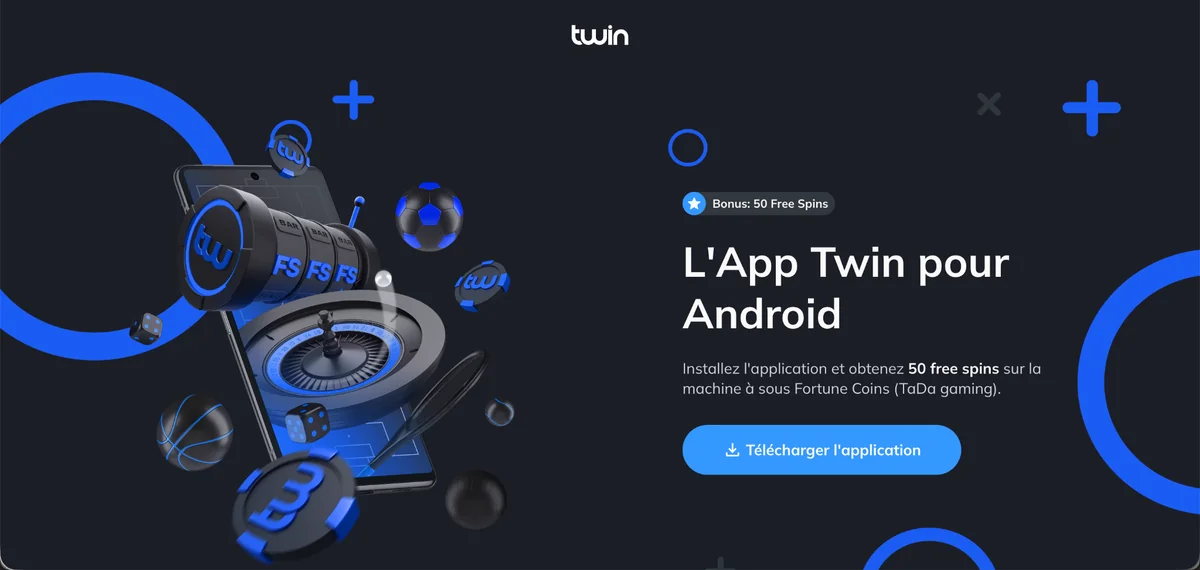 Bannière de l’application Twin pour Android